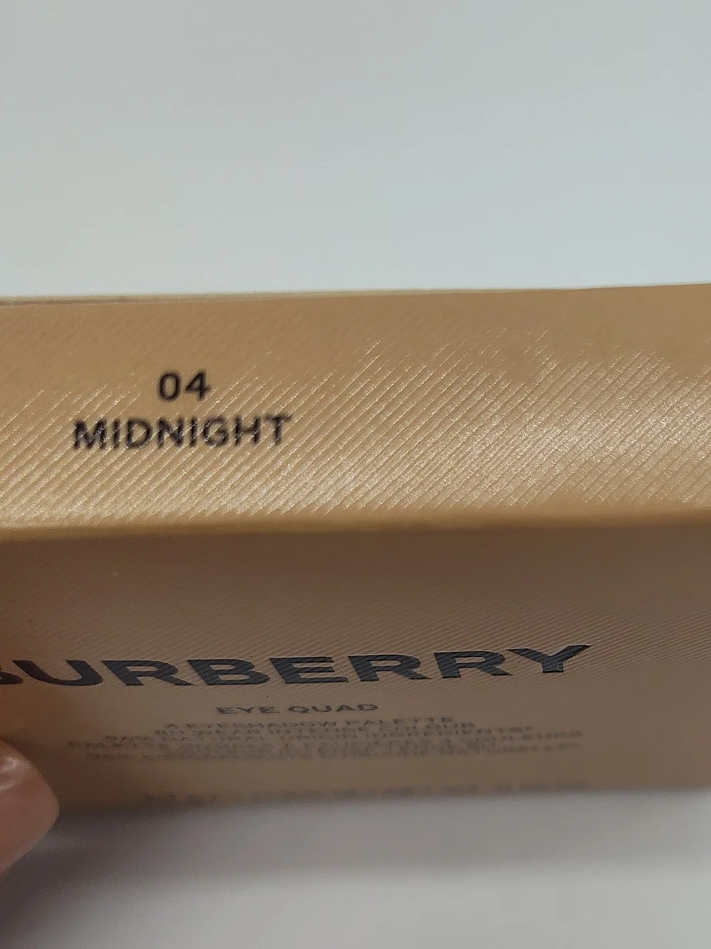 BURBERRY Eye Quad 04 Midnight Eyeshadow Palette 4 Shade Luxury Compact NIB - Picture 3 of 10